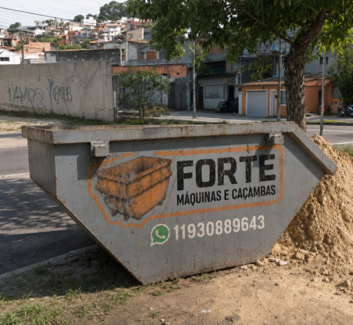 Caçamba de Pequena para aluguel